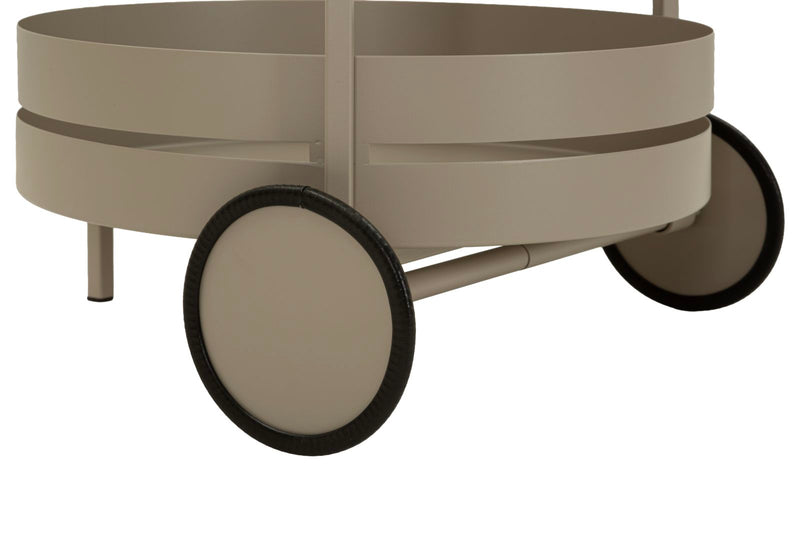 Decorațiune Mauro Ferretti Saturn Bar Cart, Gri Porumbel