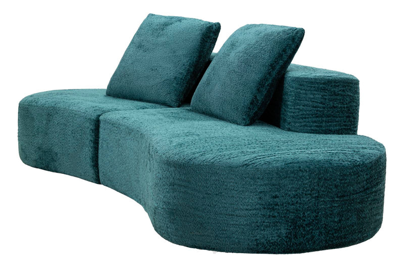 Canapea Extensibilă Mauro Ferretti Island Sofa', Teal, 238x78 cm