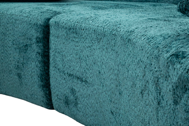 Canapea Extensibilă Mauro Ferretti Island Sofa', Teal, 238x78 cm