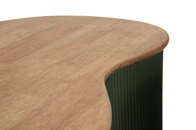 Măsuță de Cafea Mauro Ferretti Frankfurt, Verde/Maro, 87x32 cm