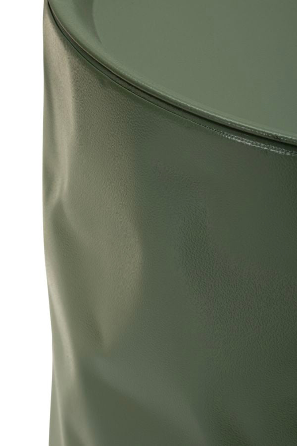 Măsuță Laterală Mauro Ferretti Norimberga End, Alb/Verde, Ø40 cm
