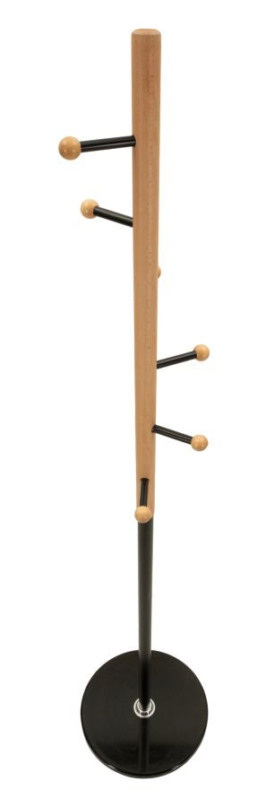 Cuier Mauro Ferretti Clothes Step, Negru/Maro, Ø37 cm