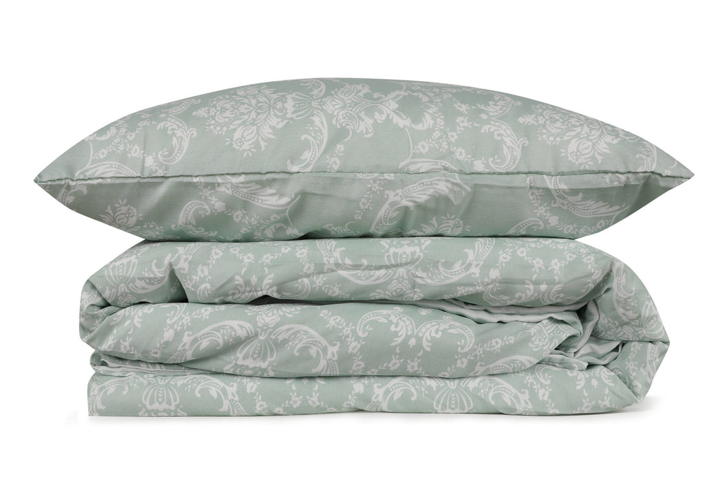 Set Lenjerie de Pat Double, Quilt Cover Asi Home Pure - Water Green 65% Bumbac |35% Poliester 200|220|50X220|240|70 cm