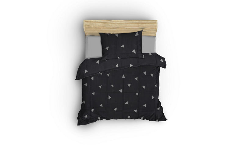 Set Lenjerie de Pat Dublu Asi Home Üçgen - Grey 65% Bumbac |35% Poliester 200|50X220|70 cm