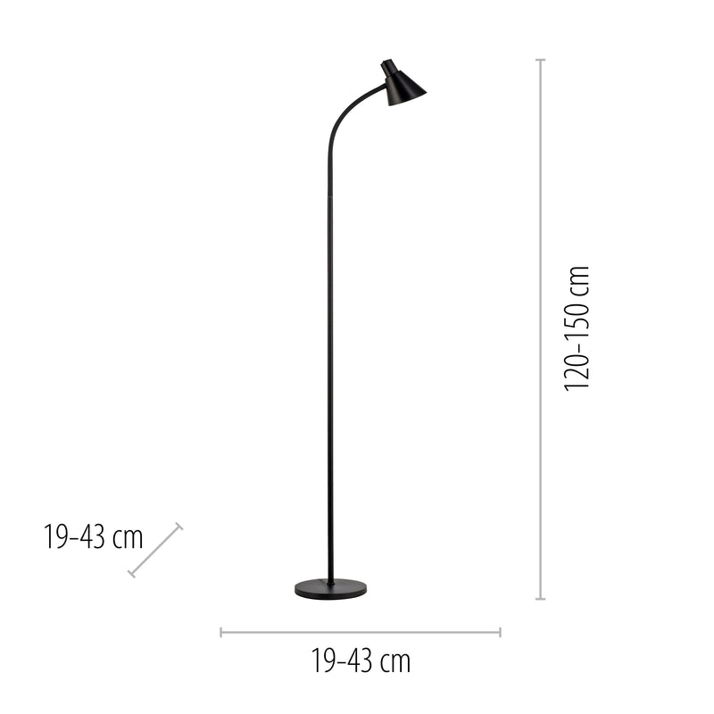 Lampadar Paul Neuhaus PIXIE LED Negru