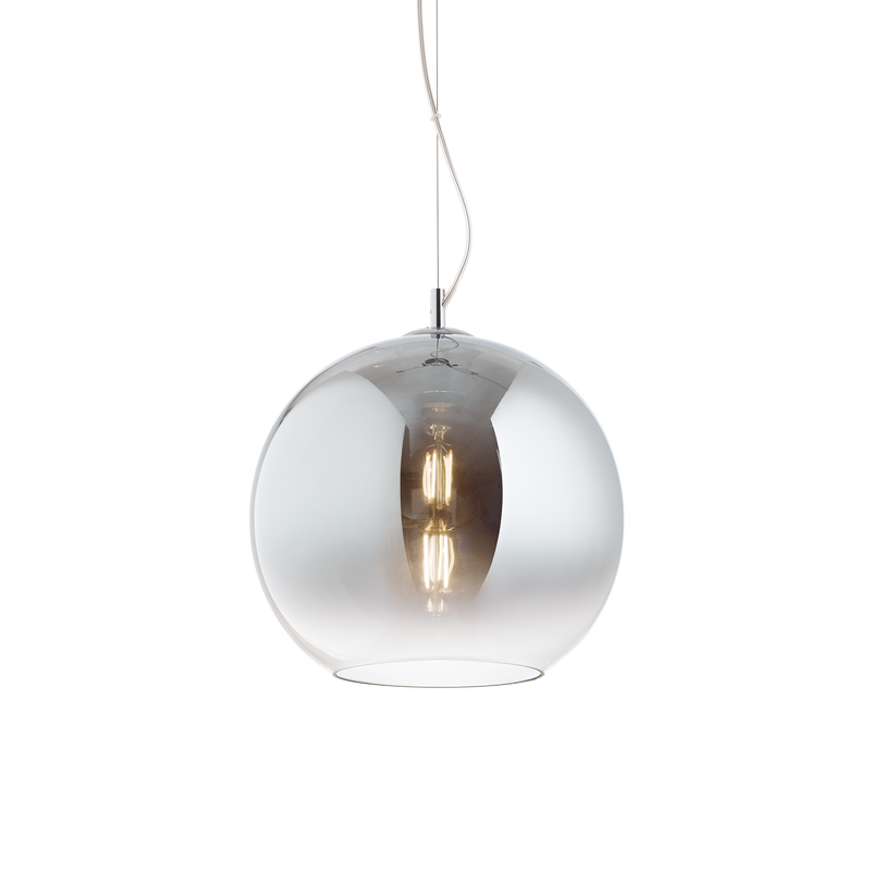 Lustra NEMO Ideal Lux, E27 max 1 x 60W, D30, Crom | Fumuriu