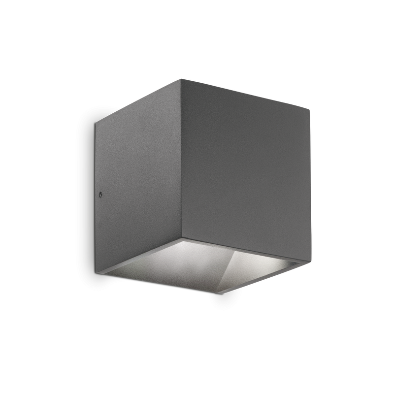 Aplica RUBIK Ideal Lux, 8,5W, Antracit, L 100 x H 100 x P 100 mm, 4000K