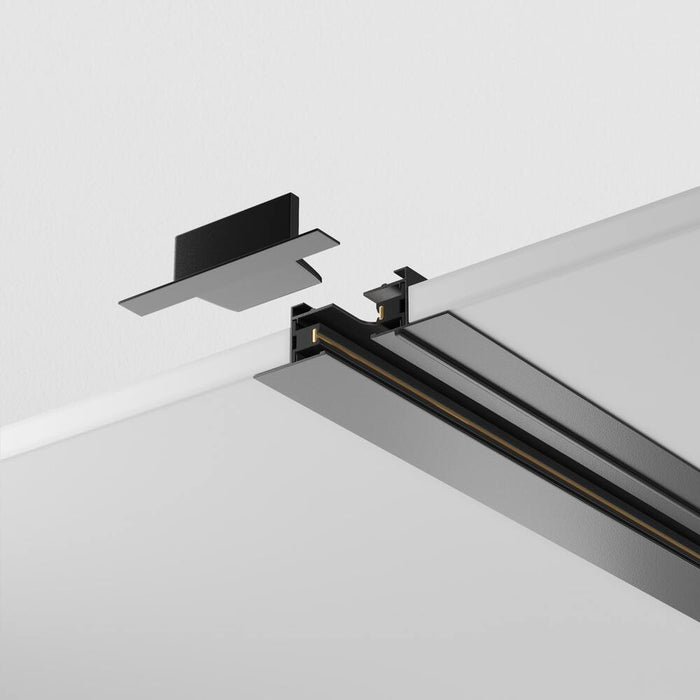 Sina incastrata cu 1 circuit Maytoni Technical Busbar trunkings Unity Negru, 1m, TRX004-111B