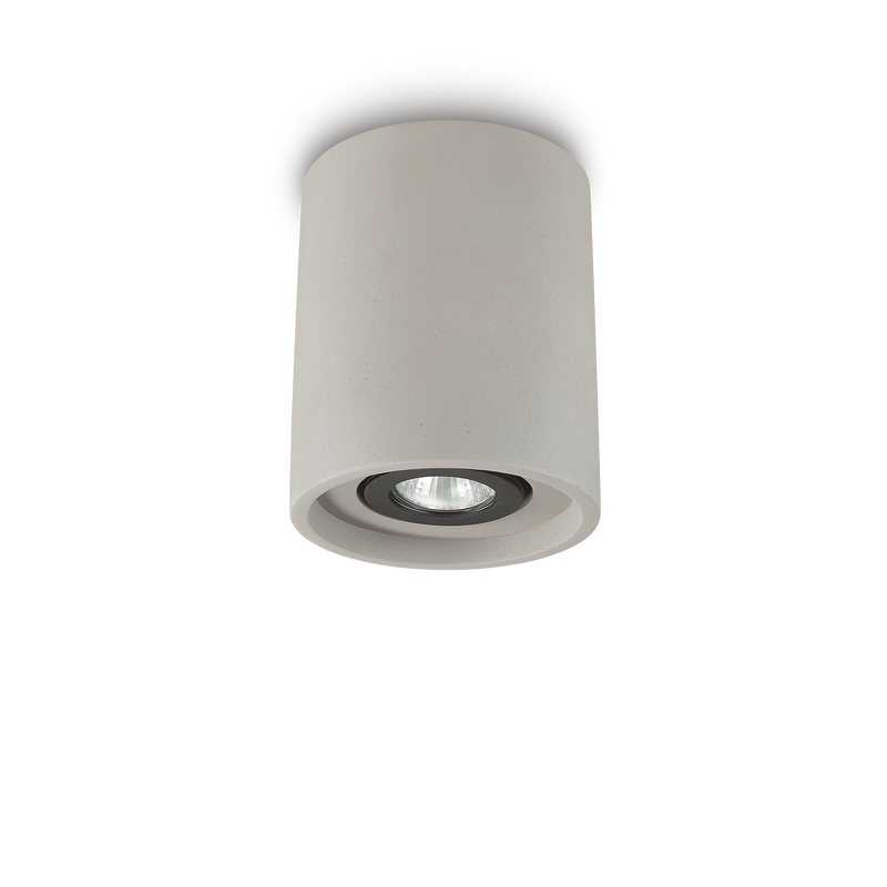 Plafoniera/Aplica OAK Ideal Lux, GU10 max 1 x 35W, Round, Ciment