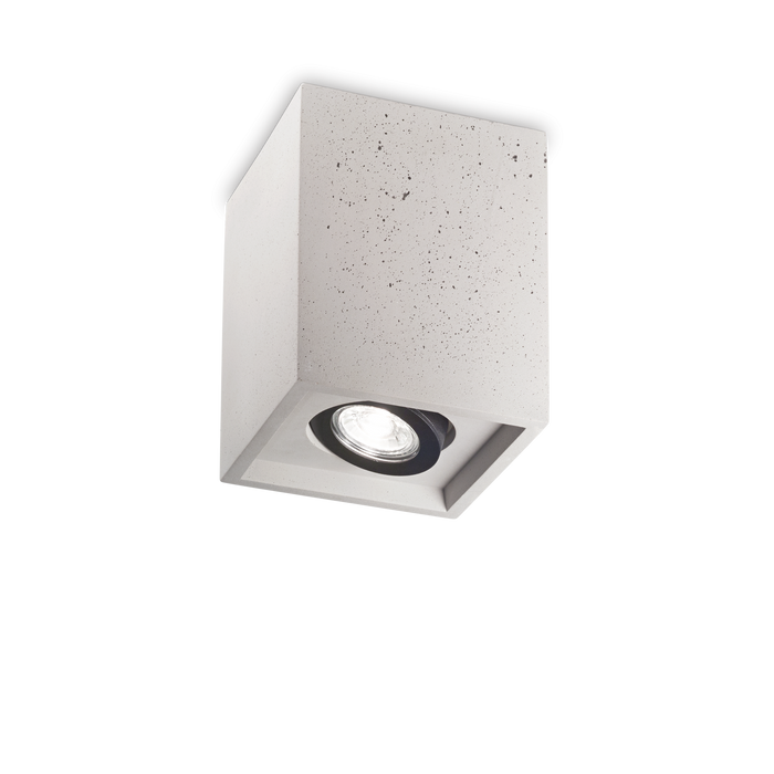 Plafoniera/Aplica OAK Ideal Lux, GU10 max 1 x 35W, Square, Ciment