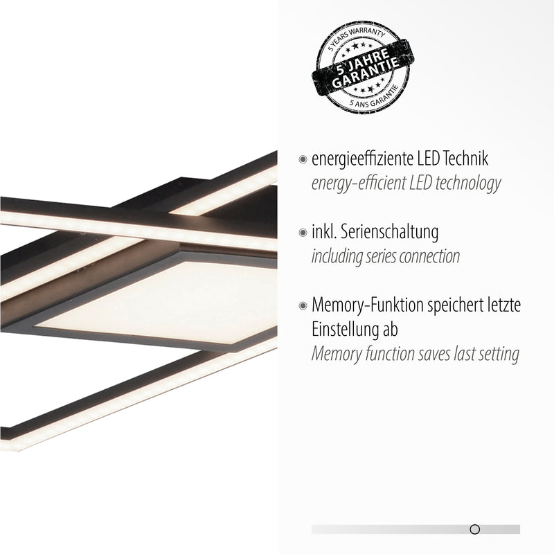 Plafoniera Zuma Line ASMIN LED Negru
