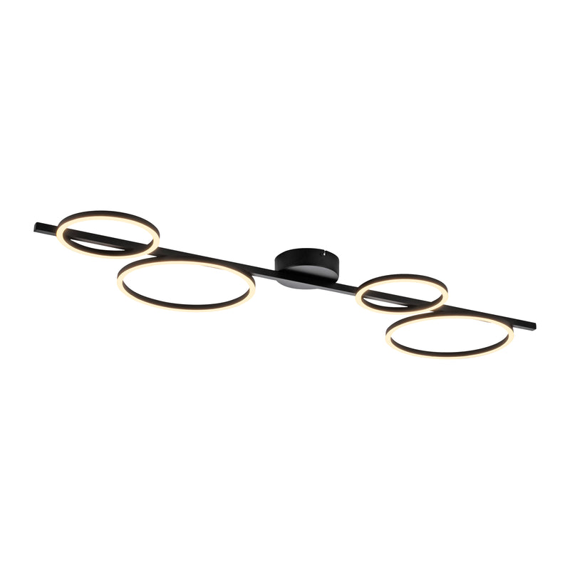 Plafoniera Paul Neuhaus MINI RITUS 4xLED Negru