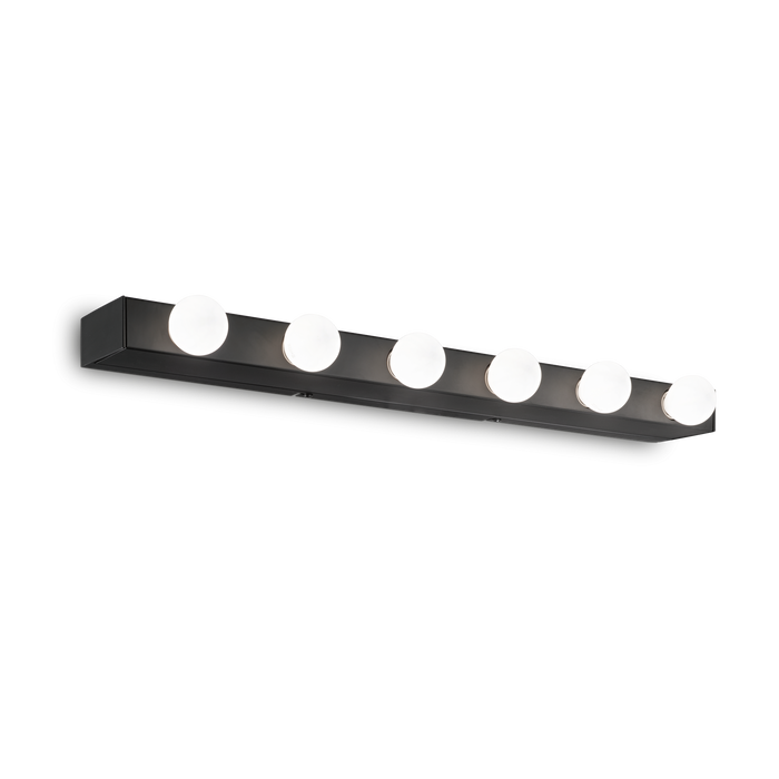 Aplica PRIVE' Ideal Lux, E14 max 6 x 40W, L 605 x H 40 x P 80 mm, Negru