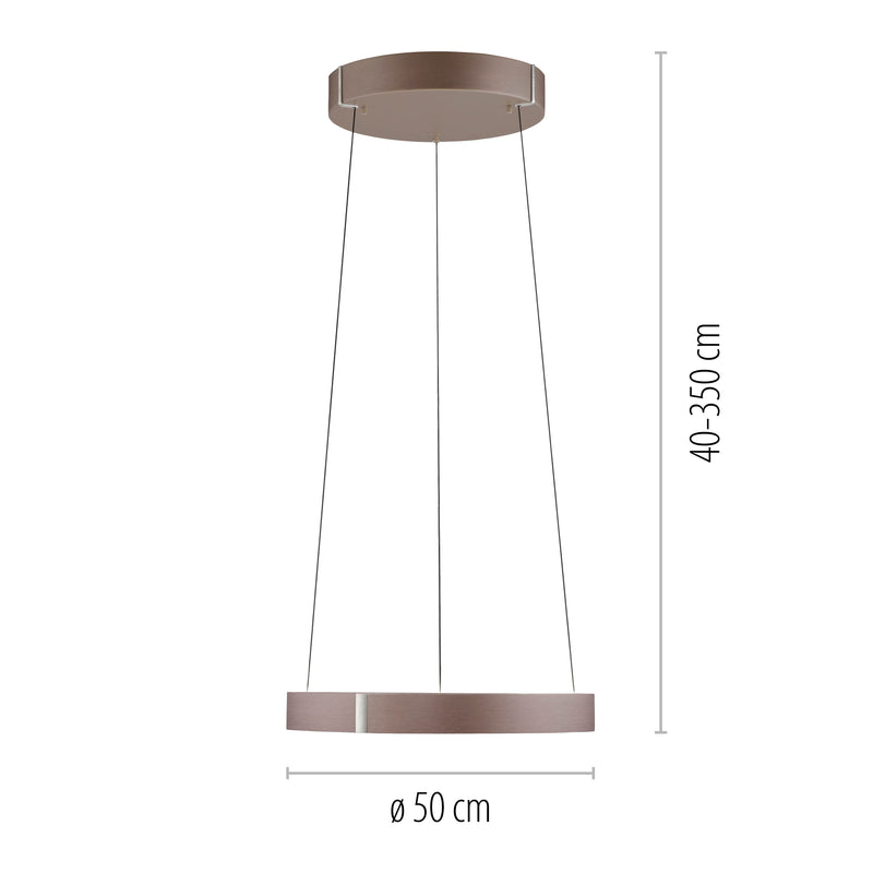 Lustra Paul Neuhaus PURE E-CLIPSE 2xLED Bronz Metalic