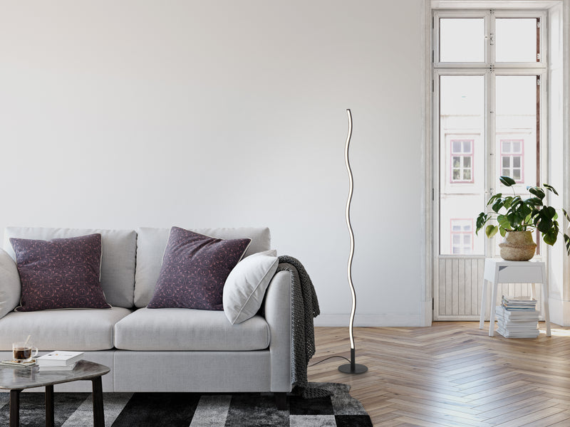 Lampadar Paul Neuhaus WAVE LED Negru