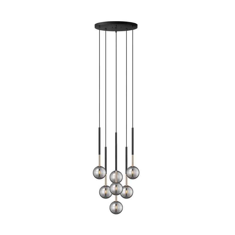 Lustra Zuma Line ARCTURUS 7xG9 LED Negru Mat