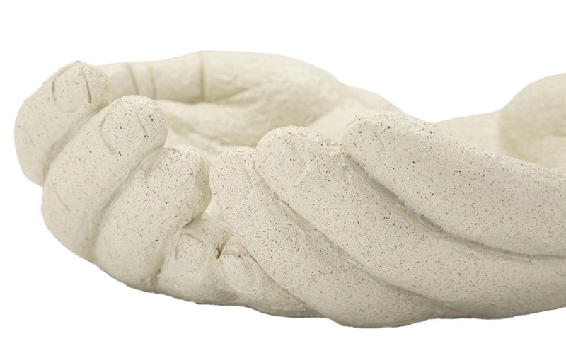 Tavă Decorativă Mauro Ferretti Mână Tray Stons, Crem, 23x7 cm
