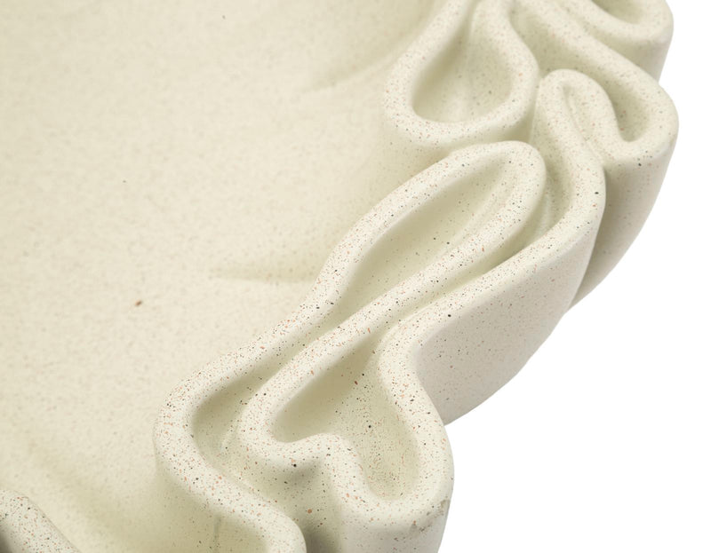 Tavă Decorativă Mauro Ferretti Stons Tray40,, Crem, 40x10 cm