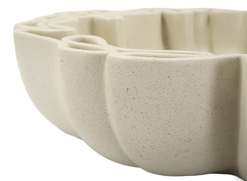 Tavă Decorativă Mauro Ferretti Stons Tray40,, Crem, 40x10 cm