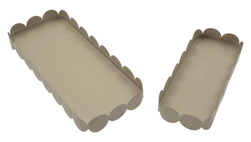 Tavă Decorativă Mauro Ferretti Saturn Tray Rect., Gri Porumbel