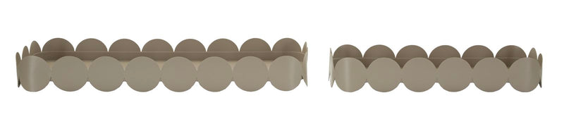 Tavă Decorativă Mauro Ferretti Saturn Tray Rect., Gri Porumbel