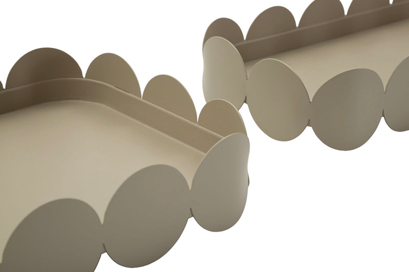 Tavă Decorativă Mauro Ferretti Saturn Tray Rect., Gri Porumbel