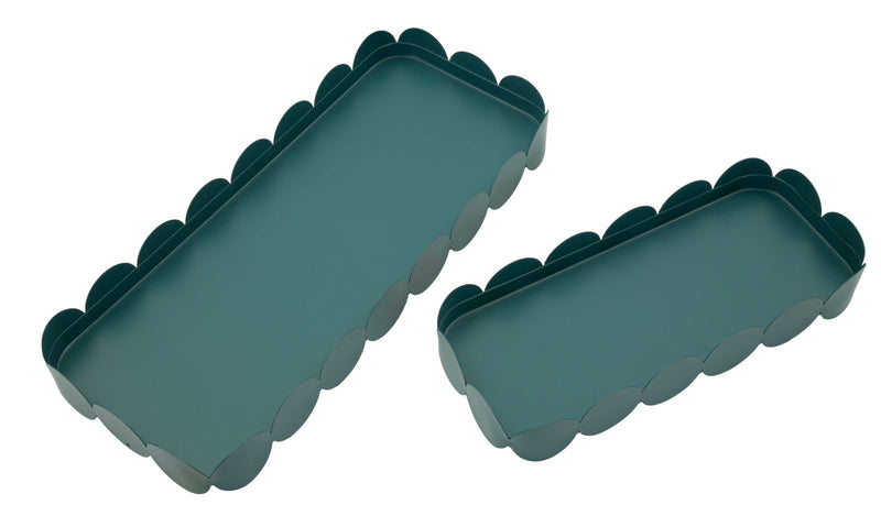 Tavă Decorativă Mauro Ferretti Saturn Tray Rect., Teal, 40x4 cm