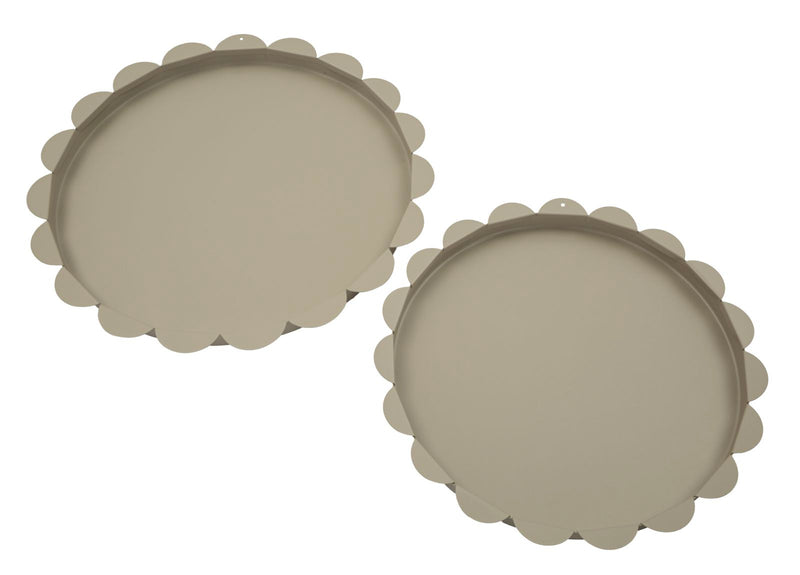 Tavă Decorativă Mauro Ferretti Saturn Tray Rotund, Gri Porumbel