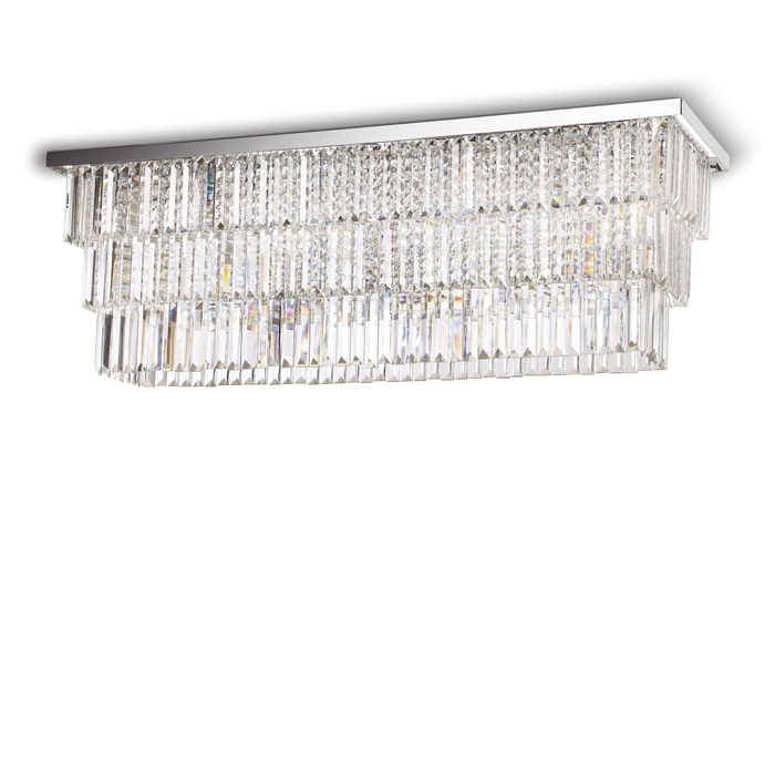 Plafoniera/Aplica MARTINEZ Ideal Lux, E14 max 8 x 40W, Crom