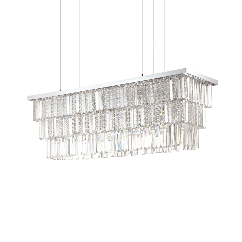 Lustra MARTINEZ Ideal Lux, E14 max 8 x 40W, Crom