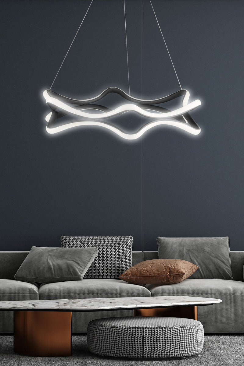 Lustră Asi Home Jades Black - White, Negru