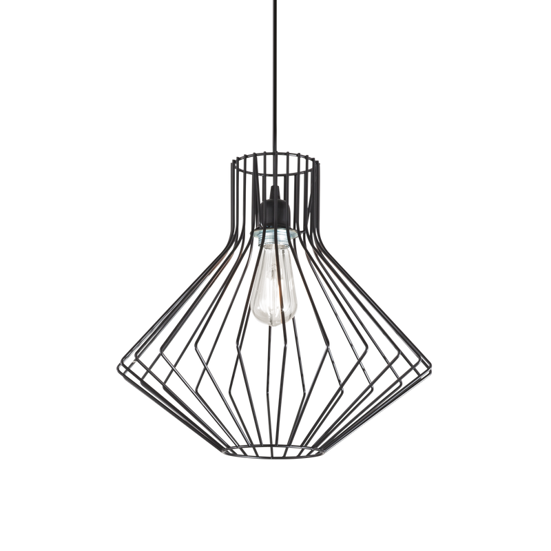Lustra AMPOLLA Ideal Lux, E27 max 1 x 60W, D 395 x H min 620 / max 1430 mm, Negru