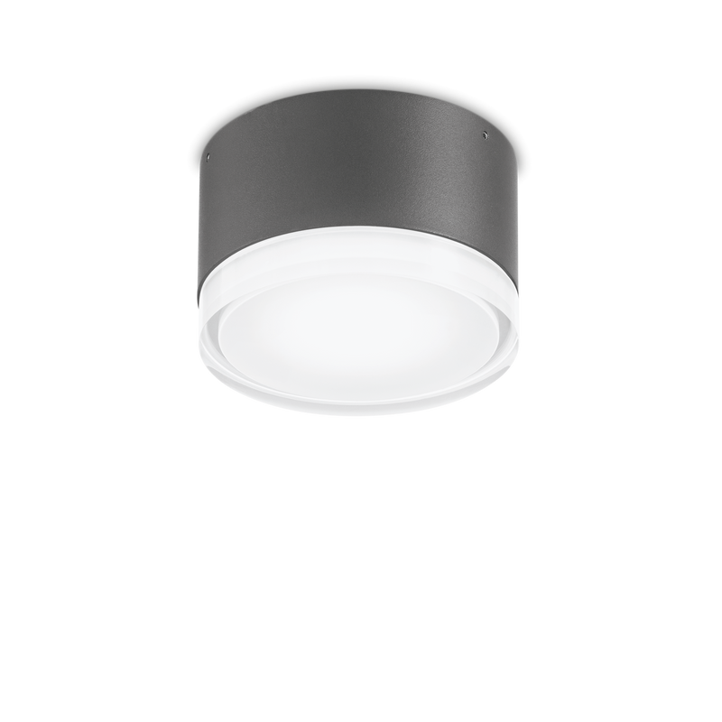 Plafonieră Ideal Lux Urano, Antracit, 1xGX53, Ø12 cm