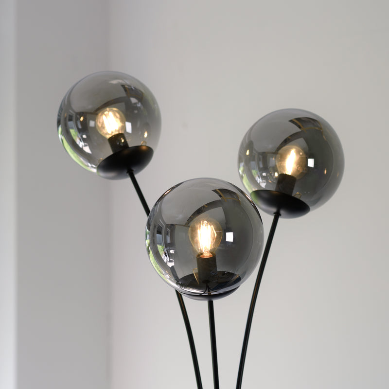 Lampadar Paul Neuhaus BIG WIDOW 3xE14 Negru