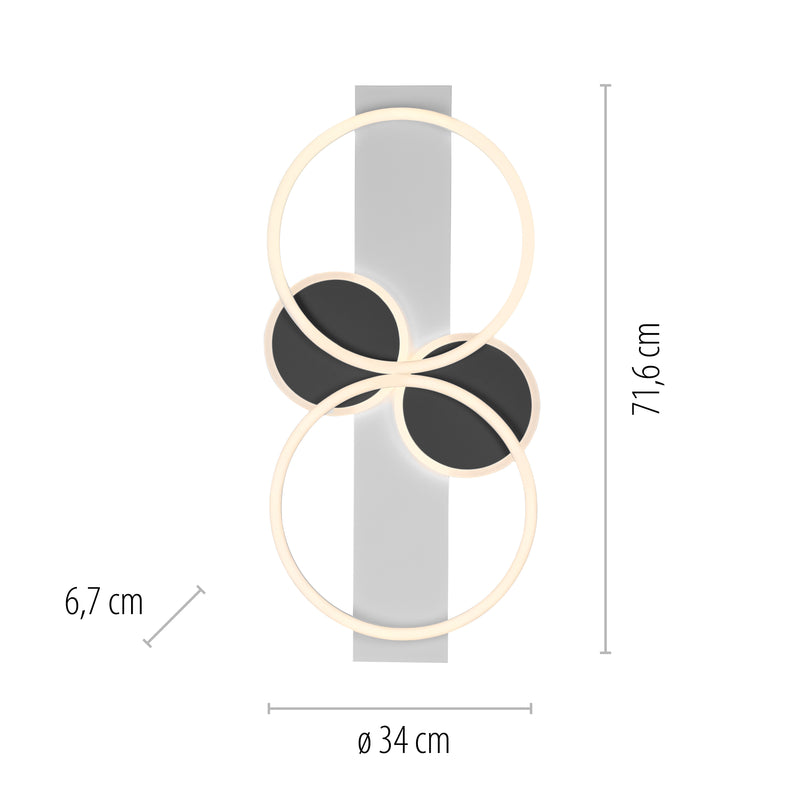 Plafoniera Paul Neuhaus TROOPER 4xLED Alb