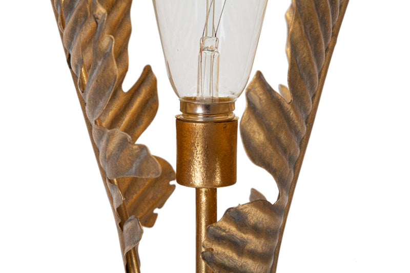 Veioză Mauro Ferretti Palmier, Auriu, Ø26 cm