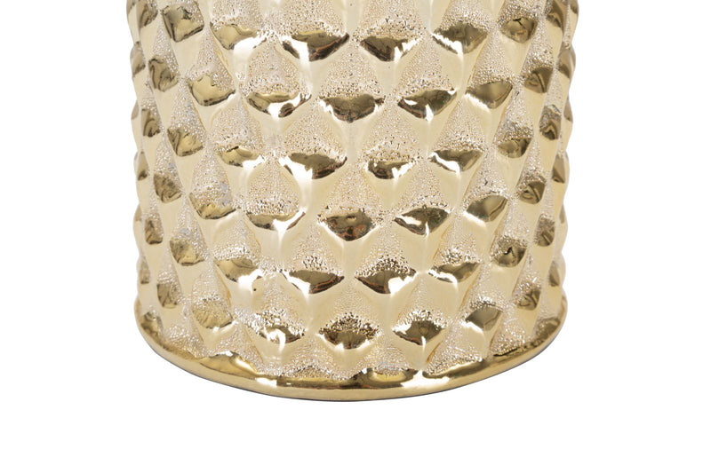 Veioză Mauro Ferretti Glam, Alb/Auriu, Ø30 cm