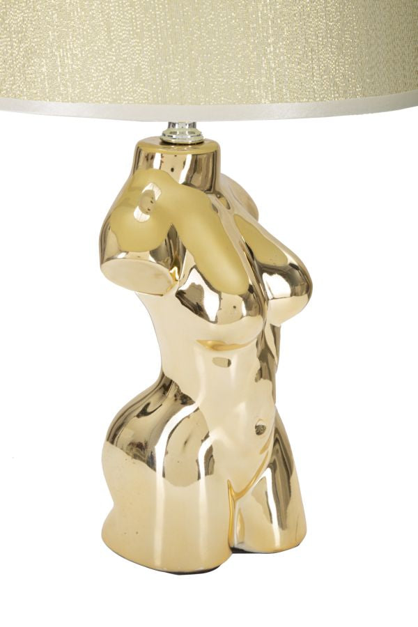 Veioză Mauro Ferretti Glam Femeie, Auriu, Ø25 cm