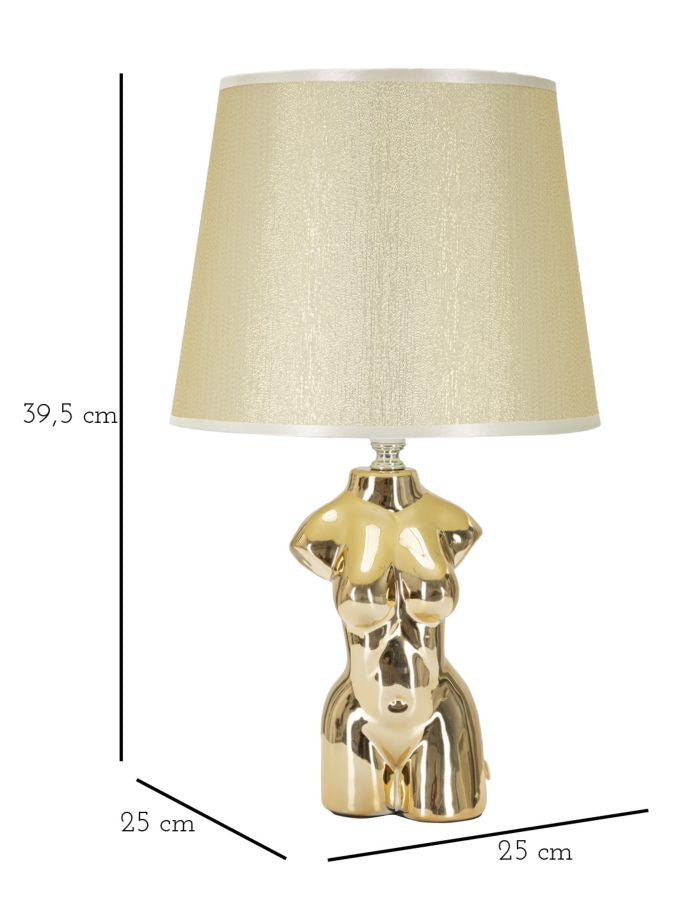 Veioză Mauro Ferretti Glam Femeie, Auriu, Ø25 cm