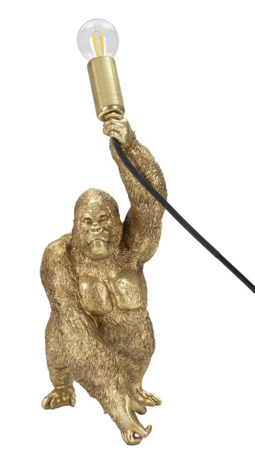 Veioză Mauro Ferretti Gorilla, Auriu, 22x40 cm