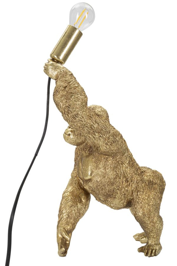 Veioză Mauro Ferretti Gorilla, Auriu, 22x40 cm