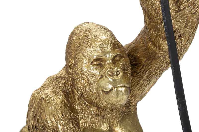 Veioză Mauro Ferretti Gorilla, Auriu, 22x40 cm