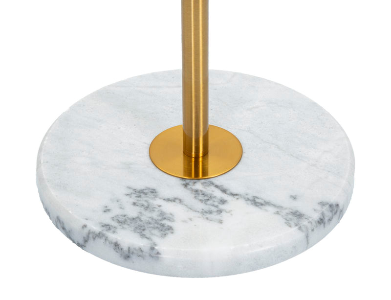 Lampadar Mauro Ferretti, Auriu/Alb, Ø41 cm