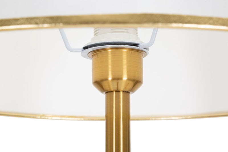 Lampadar Mauro Ferretti, Auriu/Alb, Ø41 cm