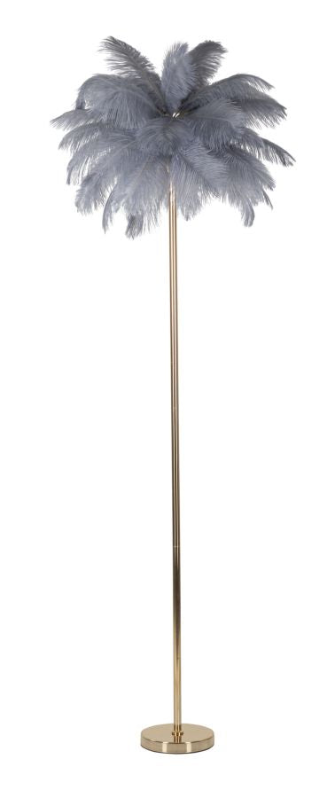 Lampadar Mauro Ferretti Palmier, Auriu/Gri, Ø55 cm