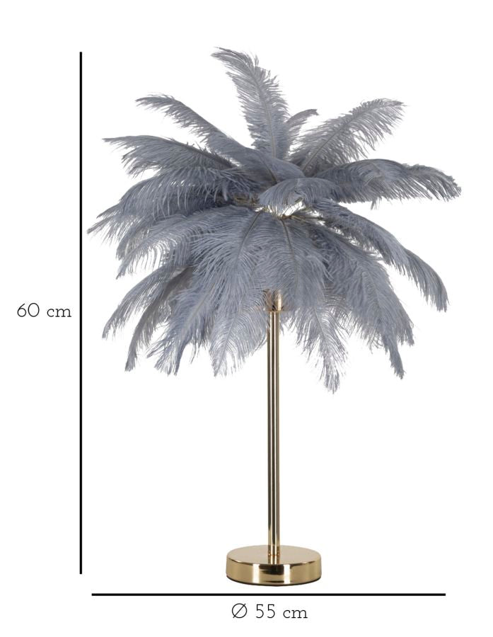 Veioză Mauro Ferretti Palmier, Auriu/Gri, Ø55 cm