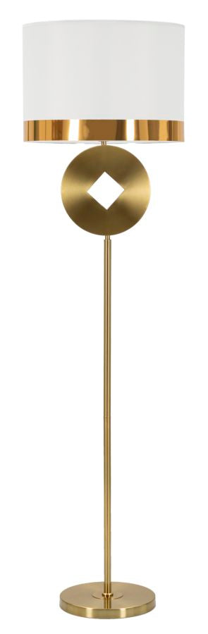 Lampadar Mauro Ferretti Coin, Auriu/Alb, Ø40 cm