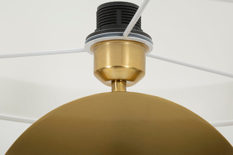 Lampadar Mauro Ferretti Coin, Auriu/Alb, Ø40 cm