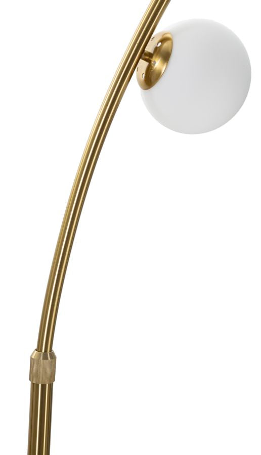 Lampadar Mauro Ferretti Glamy Arc 6 Luci, Auriu/Alb, 130x220 cm