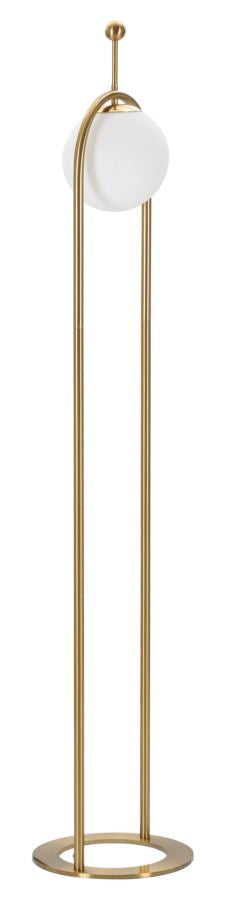 Lampadar Mauro Ferretti Glamy Arc, Auriu/Alb, Ø28 cm